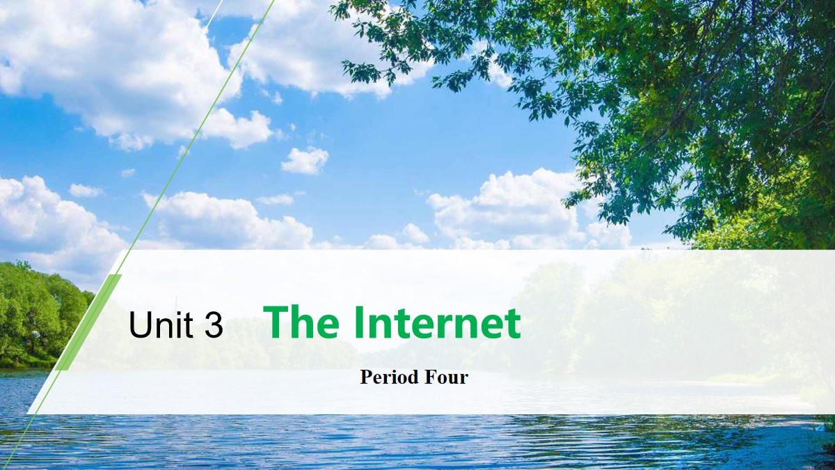 《The Internet》Period Four PPT