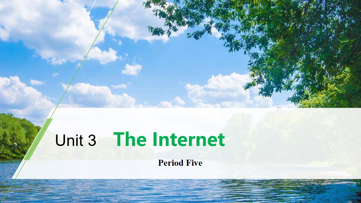 《The Internet》Period Five PPT