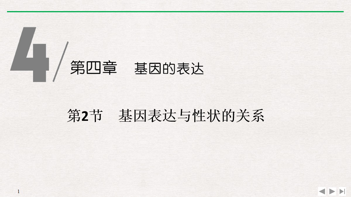 《基因表达与性状的关系》基因的表达PPT课件