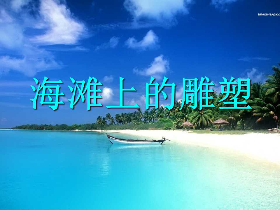 《海滩上的雕塑》PPT课件2