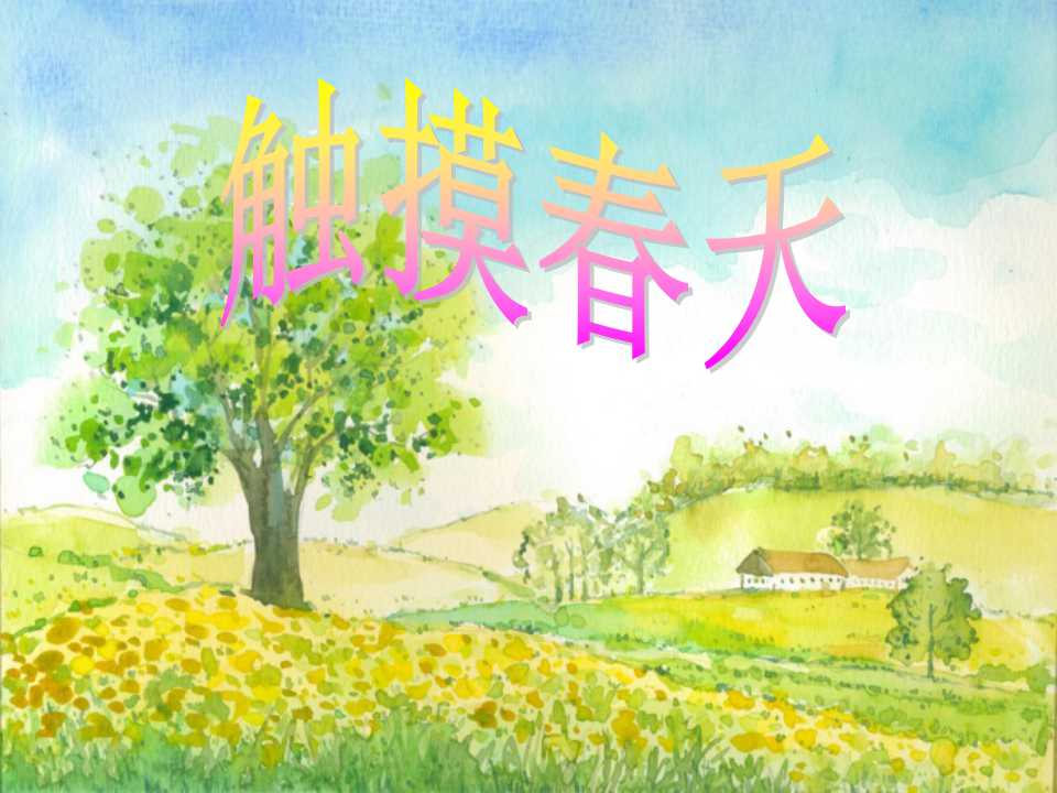 《触摸春天》PPT课件3