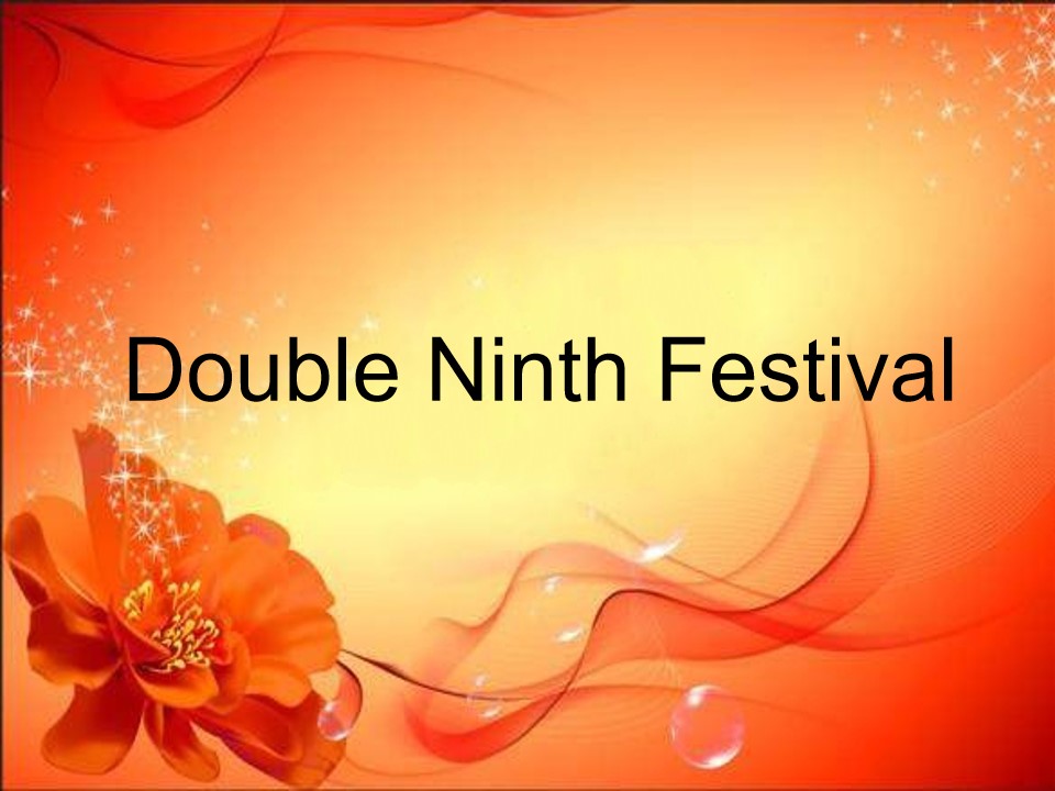 Double Ninth Festival――重阳节英文介绍PPT模板