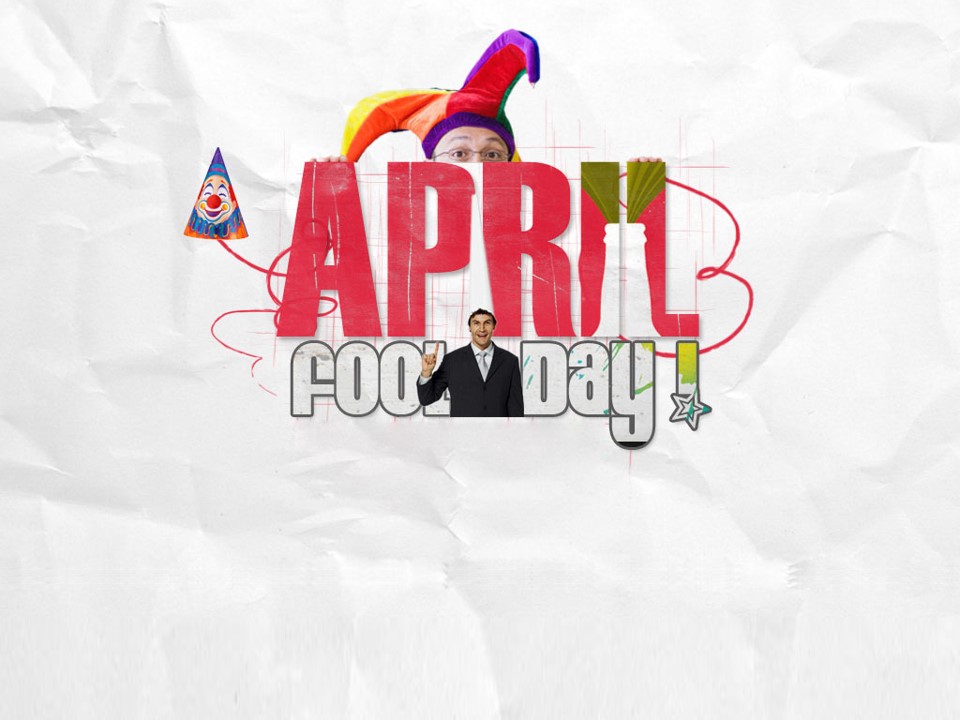 小丑在整蛊――April Fools'Day愚人节PPT模板