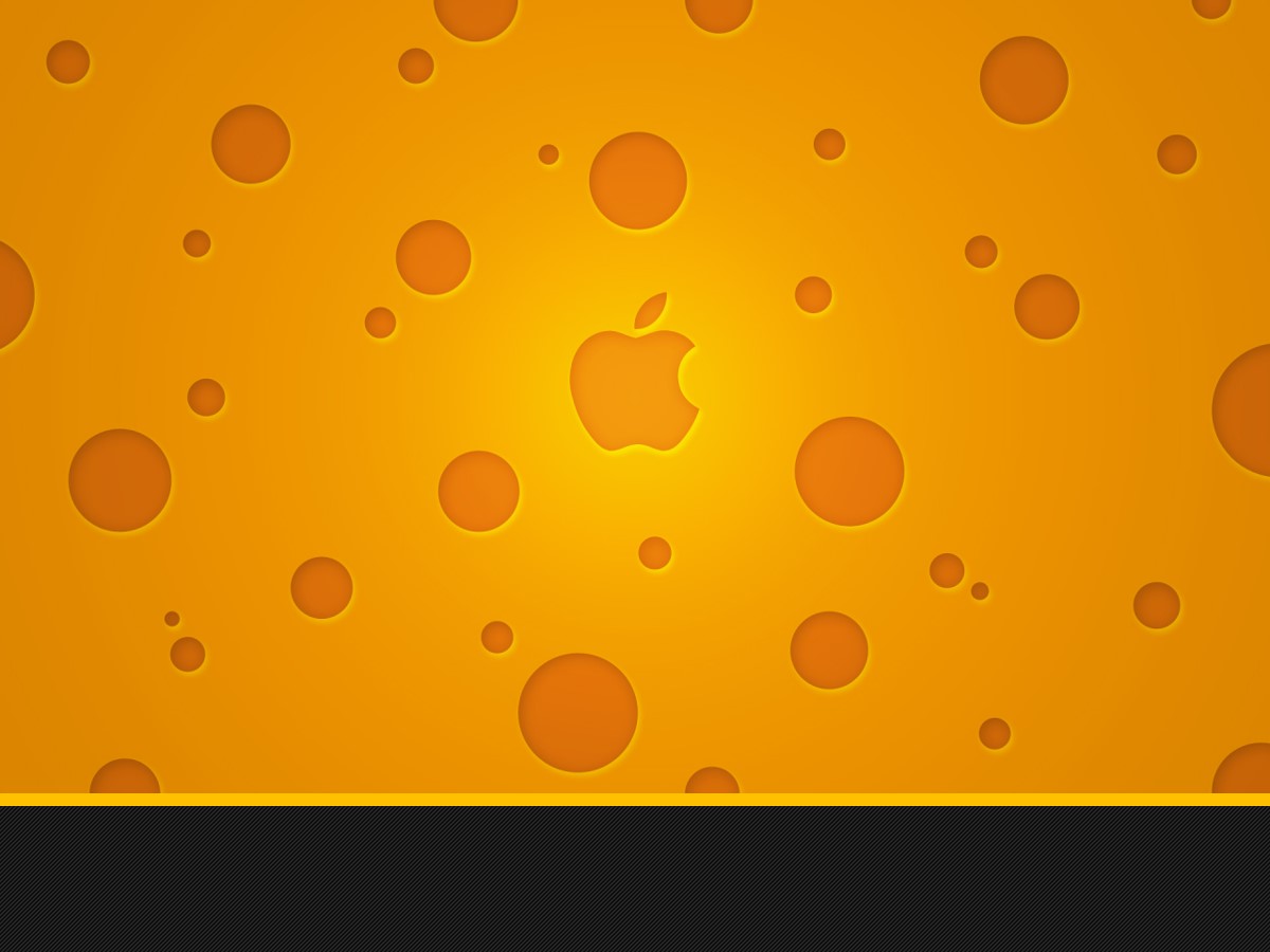 苹果logo背景的科技幻灯片素材