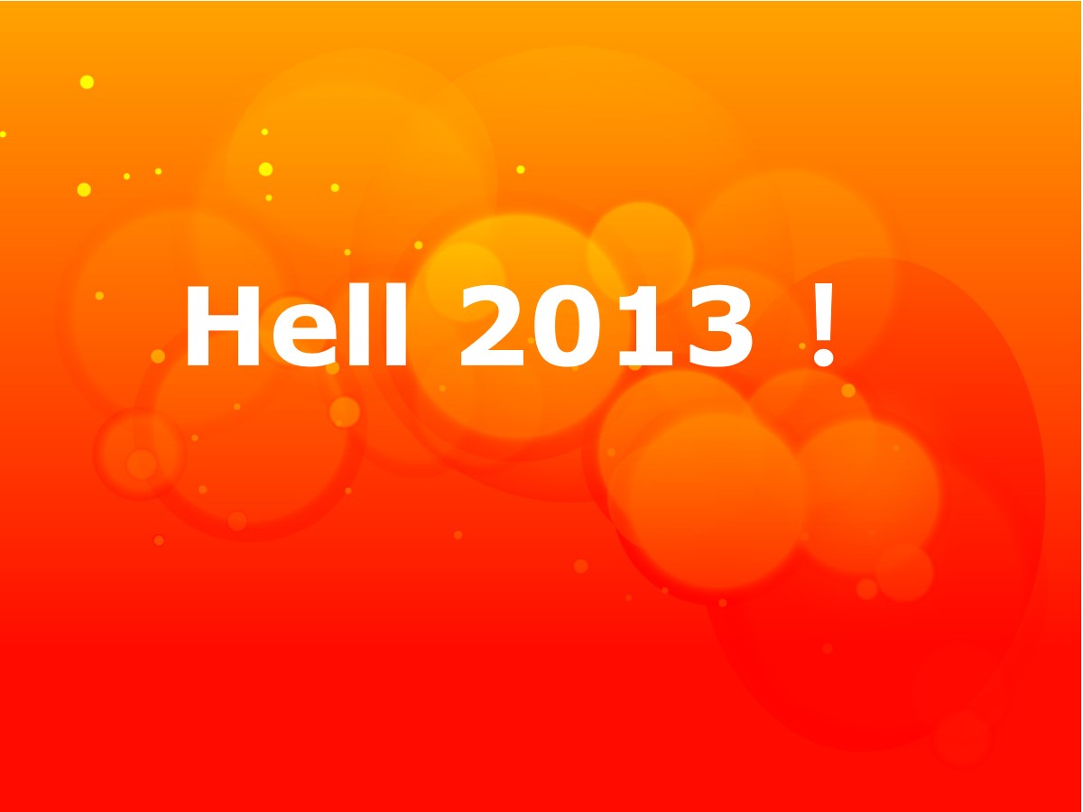 hello2013,元旦快乐PPT模板