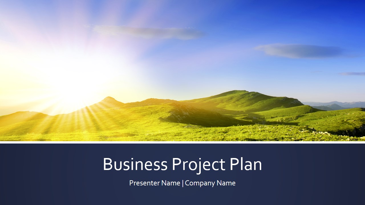 简约企业项目计划PPT模板