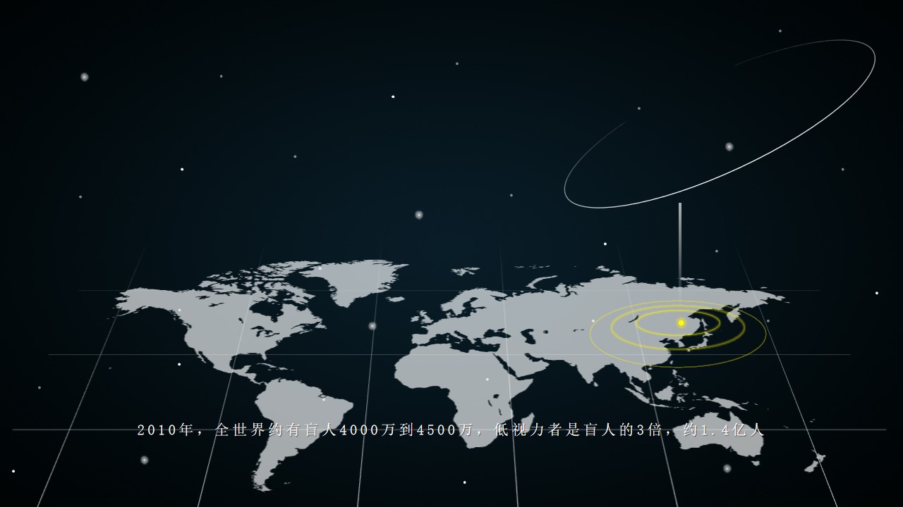 线条立体视觉大气手绘科技星空融资商业报告PPT模板