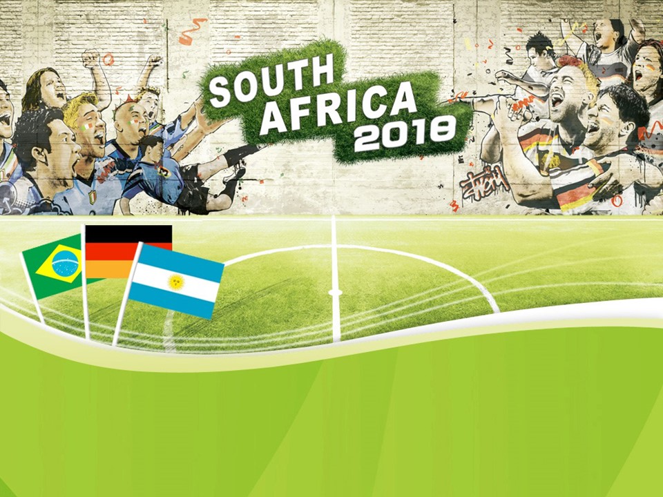 2018世界杯足球运动系列PPT模板 体育幻灯片模板