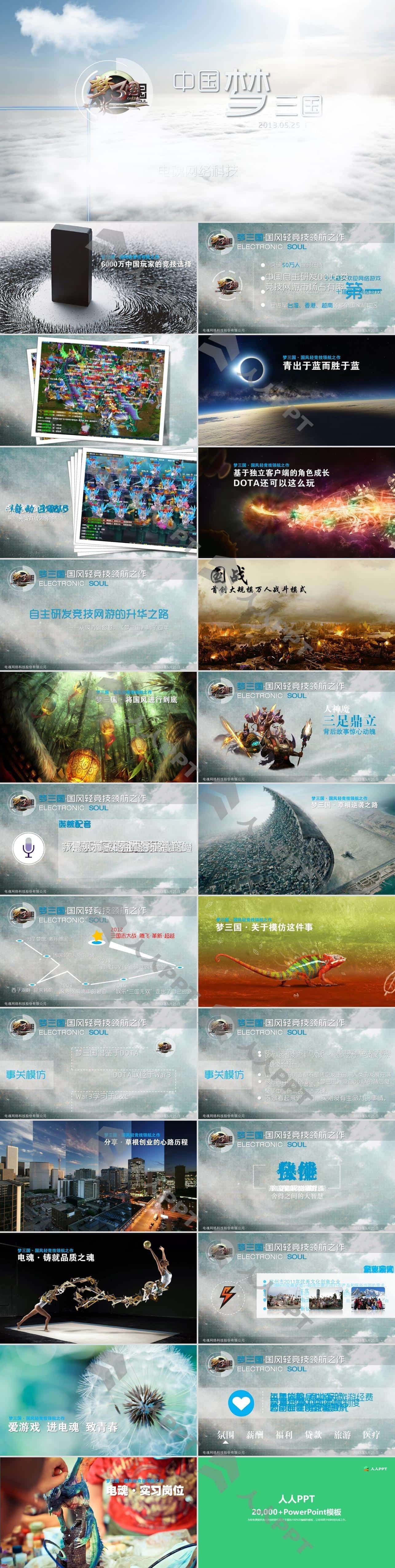 中国梦 梦三国――游戏主题PPT动态宣传影片长图