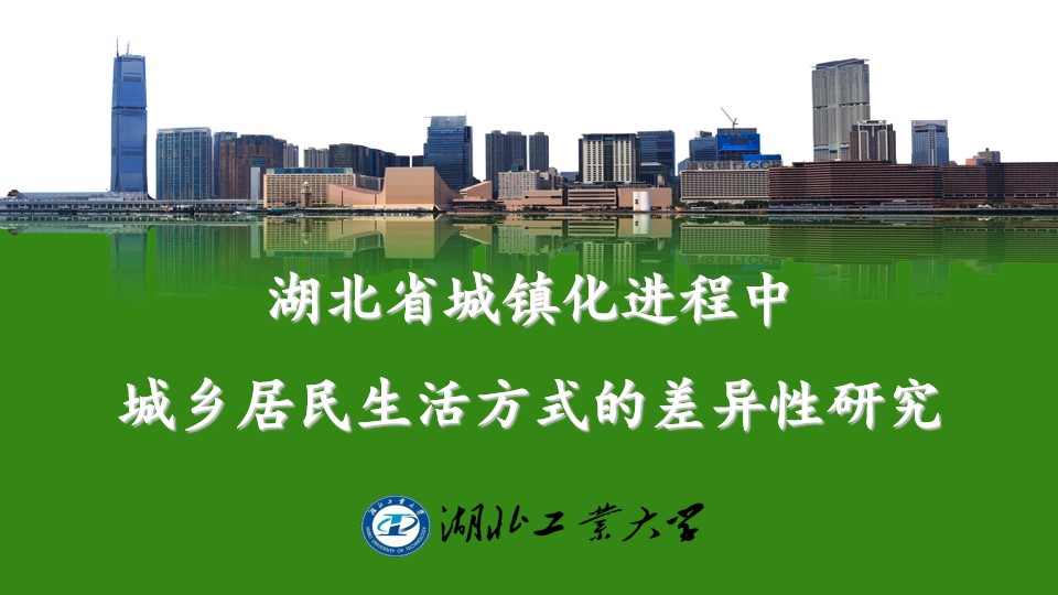 城镇化进程中城乡居民生活方式的差异性研究报告PPT模板