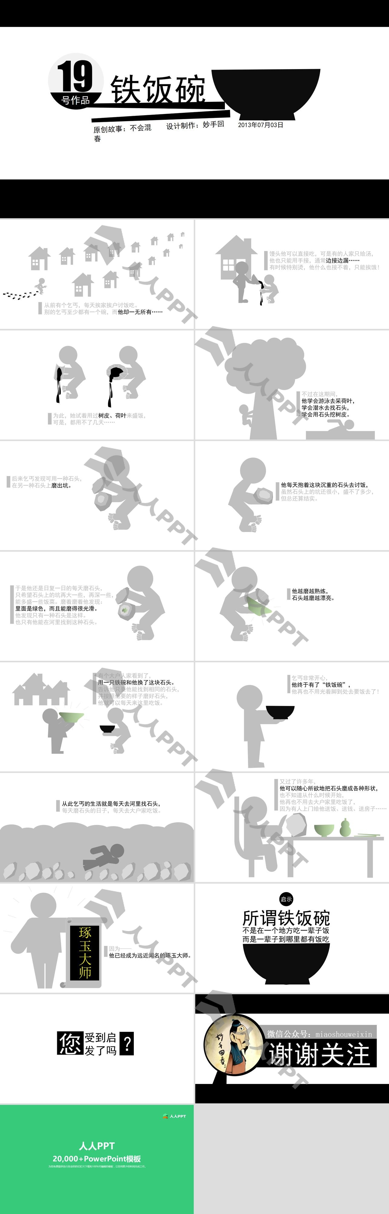 优秀幻灯片欣赏之：《铁饭碗》长图