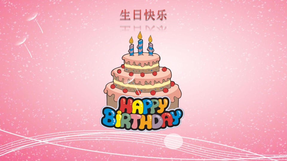 精美生日快乐电子相册PPT模版