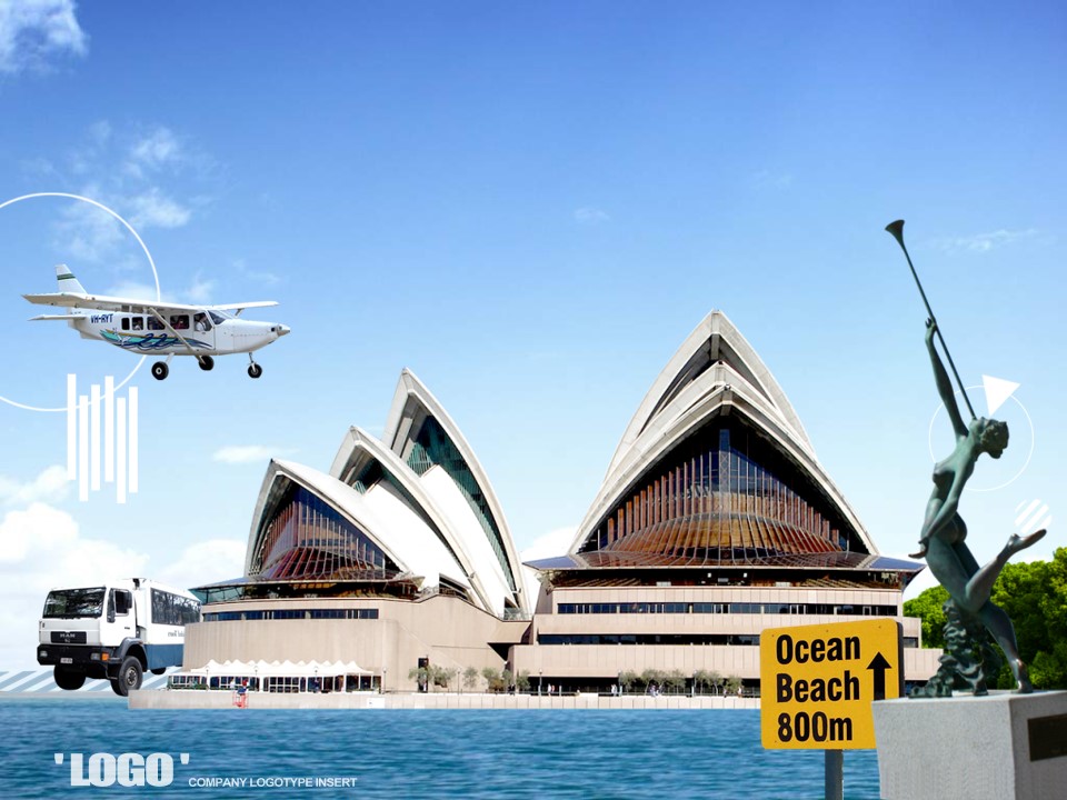 悉尼旅游主题PPT模板