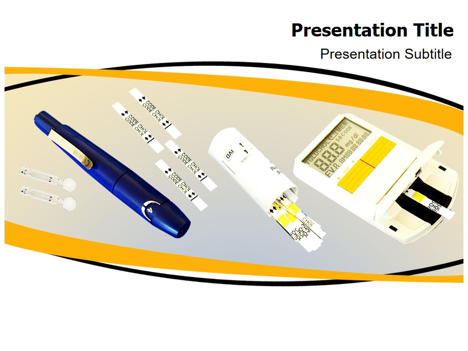 测试仪与试纸医疗PPT模板
