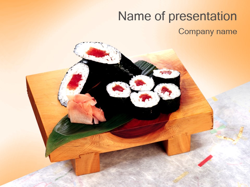 寿司――日本传统饮食PPT模板