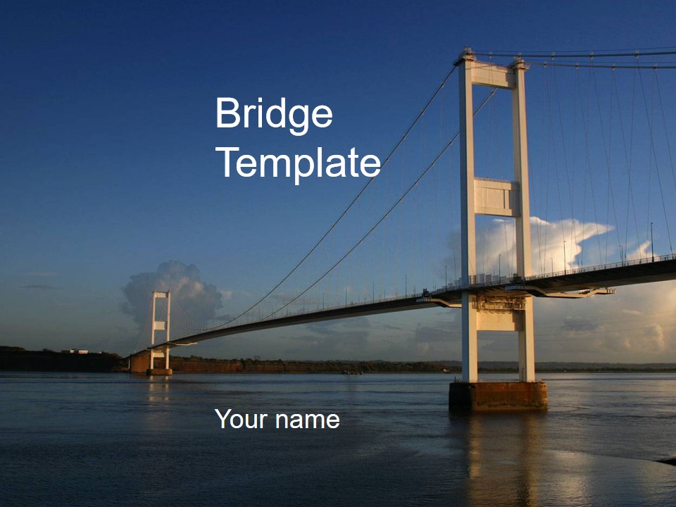 桥梁建筑专业PPT模板