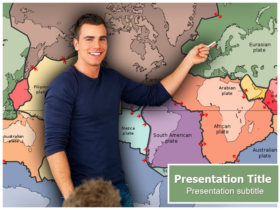 地理课教学课件PPT模板
