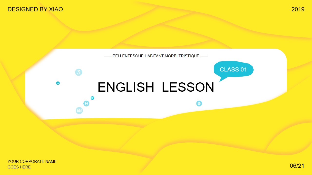 英语课件语言学相关主题PPT模板