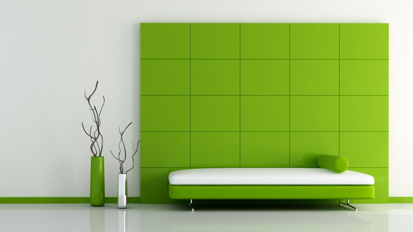 绿色小清闲风格设计PPT模板  室内设计专业毕业答辩PPT