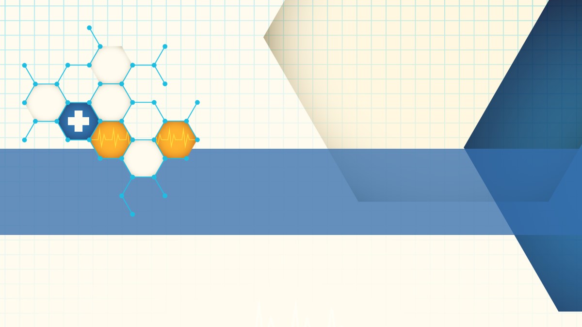 蓝色分子结构背景的医疗医药PPT模板