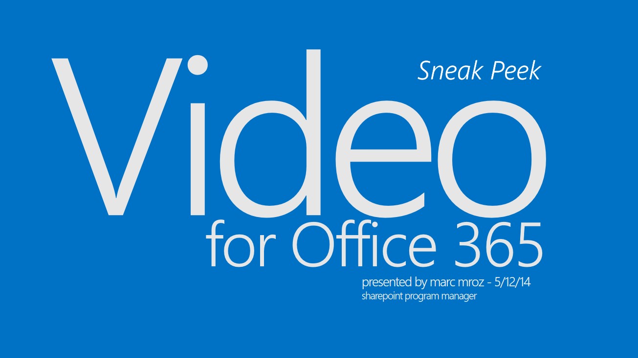 Video for office 365 微软官方2014精美大色块扁平风PPT模板