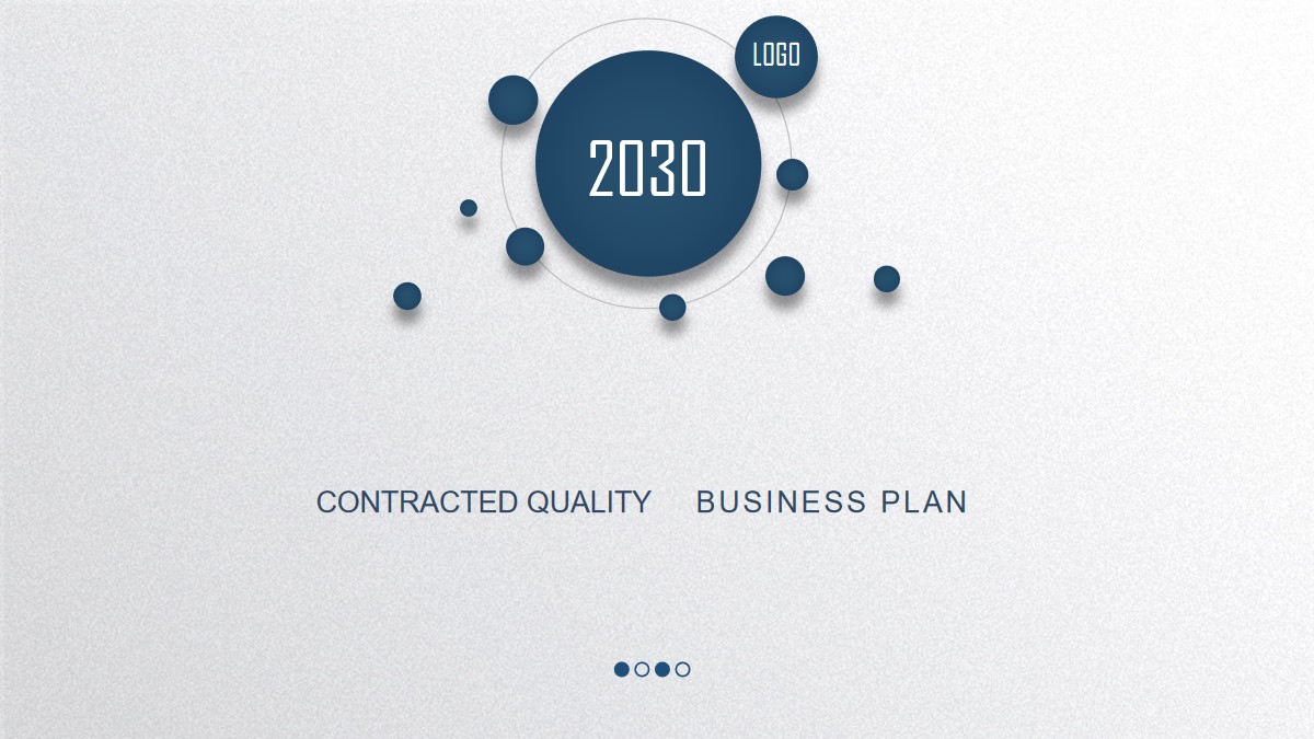 蓝色简洁商业计划书PPT模板