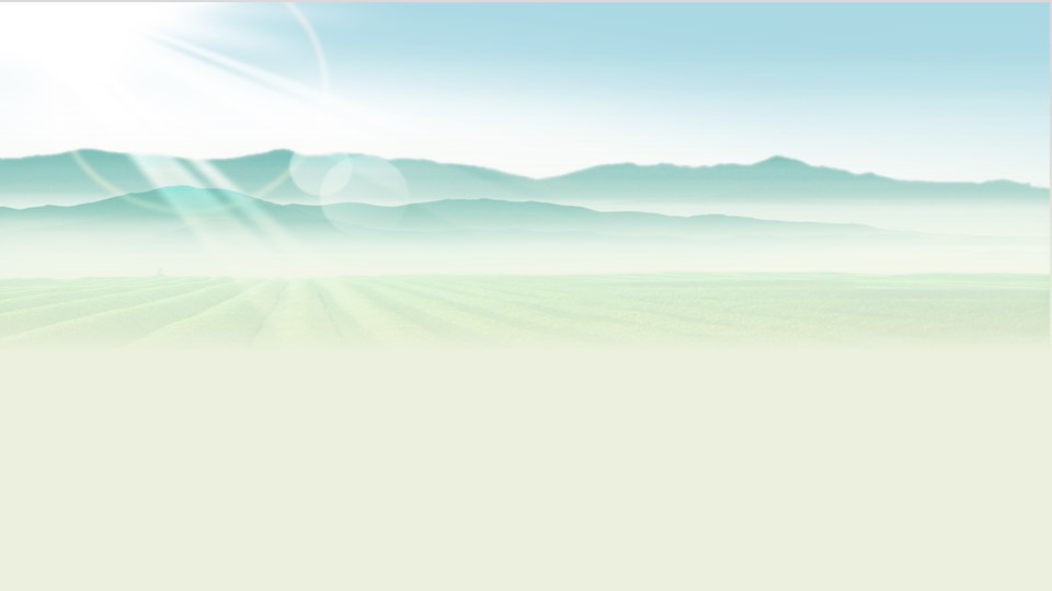 清新绿色的群山叠嶂PPT背景图片