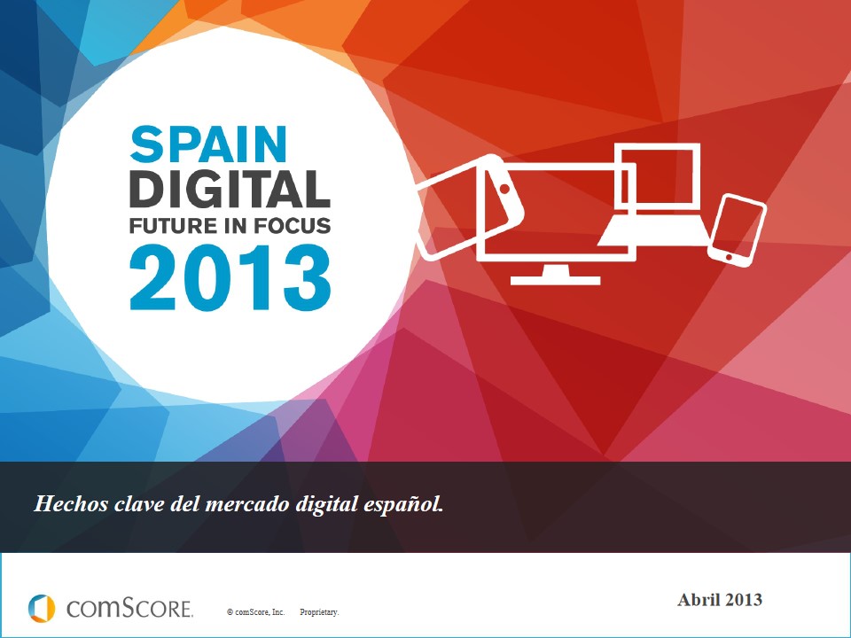 2013西班牙数码产品市场动向分析PPT模板