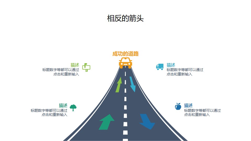 成功的道路/高速公路PPT素材