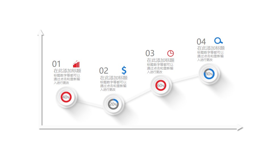 可视化折线图PPT图表素材