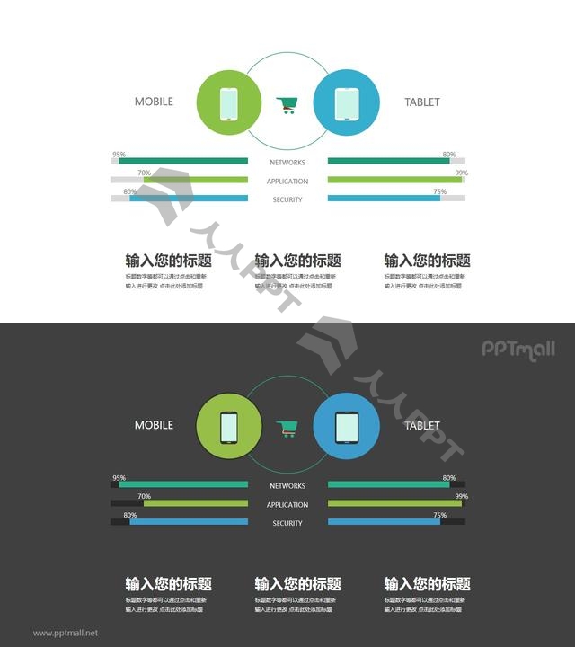 智能设备数据对比分析PPT素材长图